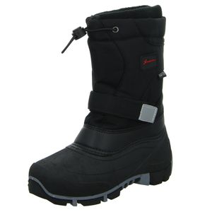 Sneakers Jungen-Tex-Allwetterstiefel Warmfutter Schwarz, Farbe:schwarz, EU Größe:38