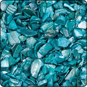 Brillant Muschelgranulat türkis 2-4 mm Dekoartikel für die Wohnung