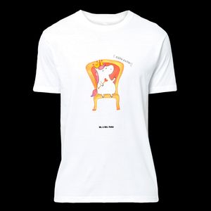 Mr. & Mrs. Panda Größe L T-Shirt Einhorn Prinzessin - Weiß - Geschenk, Jubiläum, Junggesellenabschied, Einhörner, Einhorn Deko, Pegasus, Lustiges T-Shirt, Frauen