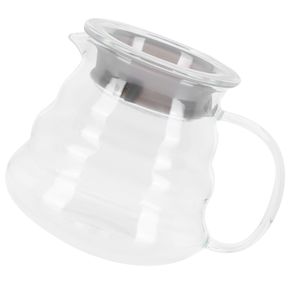 AYNEFY Glaskaffeekaraffe, transparente Kaffeekanne, stabil, dicke, Zugang Küchentheke für das Home Office(700ml)