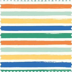 Baumwolljersey bedruckt Streifen, Jerseystoff Meterware, BW Jersey bunt *Ab 50cm