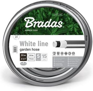 Bradas Gartenschlauch WHITE LINE 3/4" silber/weiß 20 m