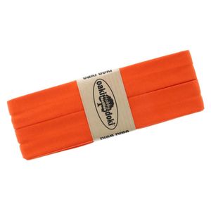 3m Oaki Doki Tricot de Luxe Jersey-Schrägband Einfassband elastisch 65 Farben, Farbe:orange