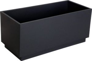 VIVANNO Pflanzkübel Pflanztrog Zink "Maxi", Anthrazit 100x45x45 cm