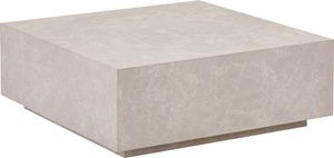 Home Deluxe - Couchtisch Amiri XL - Farbe: Beige, Größe: 95 x 95 cm, MDF Platte, bereits fertig montiert I Wohnzimmertisch Beistelltisch Sofatisch