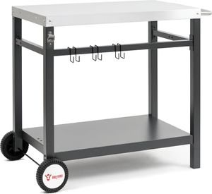 Grilovací vozík BBQ-Toro 85x50x81 cm | Bočný stolík na grilovanie na kolieskach