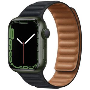 Apple Leather Link für die Watch Series 1-9 / SE - 38/40/41 mm - Größe S/M - Midnight