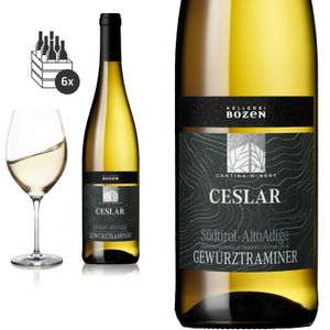 6er Karton 2022 Gewürztraminer CESLAR Südtirol von Kellerei Bozen  - Weißwein