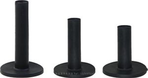 INF Gummi-Golf-Tees für Driving Range, 3 Größen, 58/68/85 mm, 3er-Pack Schwarz