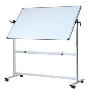 VIZ-PRO Mobiles Whiteboard/Doppelseitige Whiteboard- mit Alurahmen, magnetisch  110 x 75 cm