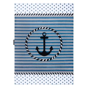 Kinderteppich PETIT MARINE ANKER MEER blau Blau 120x170 cm