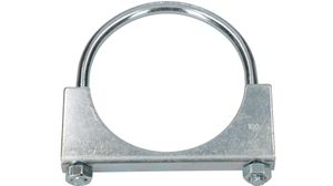 KOTARBAU® Bügelschelle 100 mm Auspuffschelle Rohrschelle Rohrbügelschelle U-Bolzen für Montage von Antennen Rohren Masten Universalschelle für Rohrverbindungen