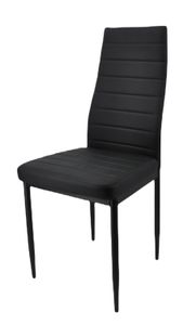 Esszimmerstühle Küchenstuhl Polsterstuhl Wohnzimmerstuhl Sessel mit Rückenlehne Esszimmerstühle  für Wohnzimmer Küche Büro, schwarz