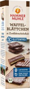 Hammermühle Waffelblättchen Zartbitter -- 125g Hammermühle Waffelblättchen Zartbitter -- 125g