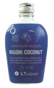 [ 300ml ] KIZAKURA Sake Kokosnuss Nigori aus Japan, alc. 10% vol / Nigori Coconut