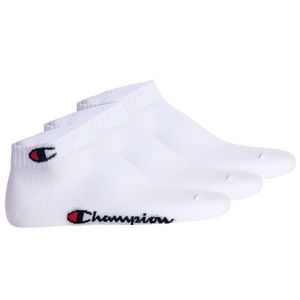 Champion Unisex ponožky, 3 páry - Štvrťpätky Basic White EU 43-46