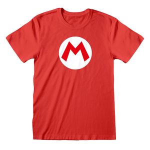 Super Mario - T-Shirt für Herren/Damen Unisex HE340 (XL) (Rot/Weiß)