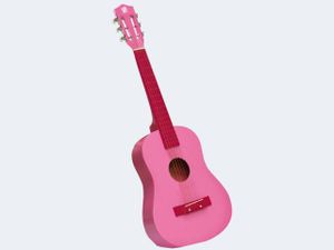 Concerto Gitarre 75cm Holz pink