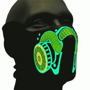 Biohazard LED-Maske Atemmaske Motiv Gasmaske