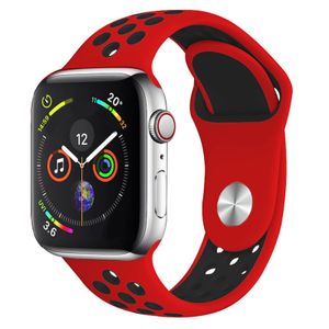 Náhradní řemínek pro Apple Watch Series 4 / 5 44mm Smartwatch řemínek silikonový červený