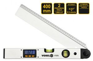 Digital elektronisches Winkelmesser 40 cm Wasserwaage Winkelmessgerät mit digitaler LCD Gradanzeige