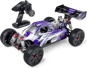 Carson Virus 4.0 1:8 Nitro Verbrenner Buggy 4WD, 3,5 ccm Motor, 65 km/h, Offroad Blau