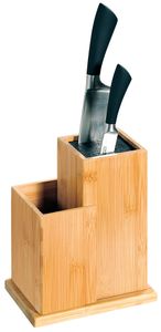 Kuchyňský blok pro nože z bambusu, 18,5x12,7x 24 cm