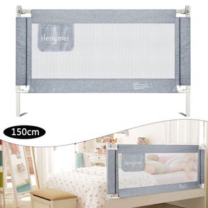 NAIZY detská zábrana na posteľ 150 cm - výškovo nastaviteľná detská zábrana na rodinnú posteľ a detskú postieľku, ochrana proti vypadnutiu z postele