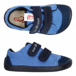 Jungen schuhe 3F Vegan 3BE29/9 bar3foot super flexi blau barefoot