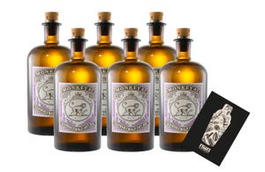 Monkey 47 6er Set Schwarzwald Dry Gin 0,5 (47% vol) unfiltered handcrafted - [Enthält Sulfite]