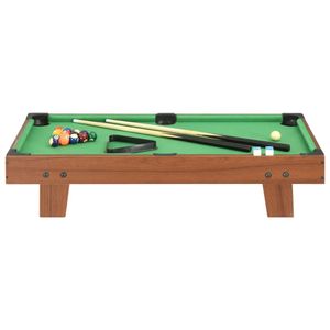 vidaXL 3-nohý mini biliardový stôl 92 × 52 × 19 cm Hnedá a zelená