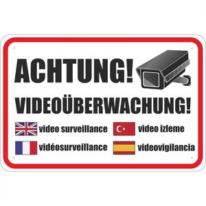 Despri Hinweisschild Schild - Videoüberwachung, S0007, 30x20 cm