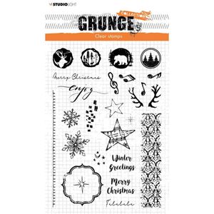 Studio Light | Grunge clear stamp Winter/ Christmas extras nr.106