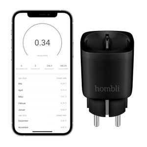 Hombli Smart Outdoor Steckdose - Smart Plug für den Außenbereich - Energieüberwachung - Timer und Zeitplan - Sprachsteuerung über Google Assistant