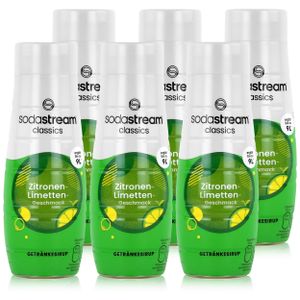 SodaStream Getränke-Sirup Softdrink Zitronen-Limetten Geschmack 440ml (6er Pack)