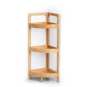 Zeller Universal-Eckregal, Bambus, 29x29x85, braun Zeller Universal-Eckregal, Bambus, 29x29x85, braun