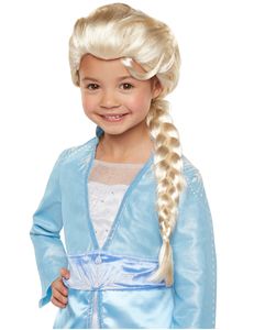 Elsa-Perücke für Mädchen Frozen 2 Karnevals-Accessoire blond