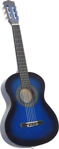 vidaXL Klassikgitarre für Anfänger und Kinder Blau 1/2 34"
