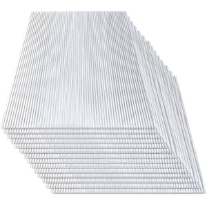 karpalové dvoustěnné desky pro skleníky náhradní desky pro zahradní skleníky 14x polykarbonátová dvoustěnná deska (60,5 x 121 cm) 4 mm | 10,25 m2