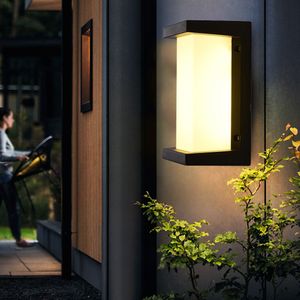 18W LED Wandleuchte Wasserdicht Außenlampe Warmweißes Licht Außenbeleuchtung Innenbeleuchtung (Schwarz) für Wohnzimmer Schlafzimmer Esszimmer Flur Bar Café Restaurant Hotel Garten Treppenhaus Terrassen