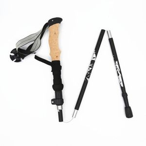 INF Wanderstock, Trekkingstock mit Kork-Griff, Verstellbar 115-135 cm 1 Packung