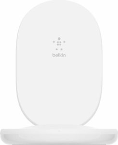 Belkin Wireless BOOST CHARGE 15W Ladeständer, inkl. Kabel + 24-W-Quick Charge 3.0-Netzteil, weiß