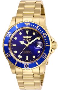 Invicta Pro Diver 26974 Herren armbanduhr - Quarzuhrwerk - Edelstahl mit blauen zifferblat - 40mm