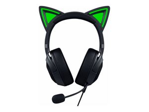 Razer Kraken Kitty Edition V2 Black Gaming Headset - Kabelgebundenes Headset mit Katzenohren und Razer Chroma RGB Beleuchtung