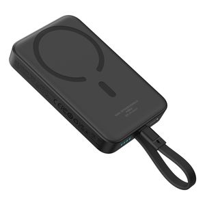 Baseus Magnetisches Mini MagSafe Powerbank 10000mAh 30W mit USB-C Kabel & Baseus Simple USB-C zu C Kabel 60W - Schwarz