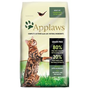 Applaws Suché krmivo pre mačky s kuracím mäsom a jahňacím mäsom - 400 g