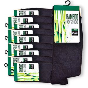 10 Paar Premium Bambus Socken, Größe 43-46 (200 needles)