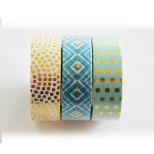 Washi Tape Set "Mint/Gold Foil"