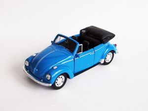 VOLKSWAGEN BEETLE Käfer VW Modellauto Modell Auto Spielzeugauto 137 (Cabrio Blau)