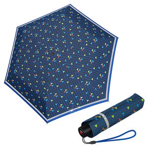 Knirps Rookie Manual Triple Blue - ľahký skladací dáždnik